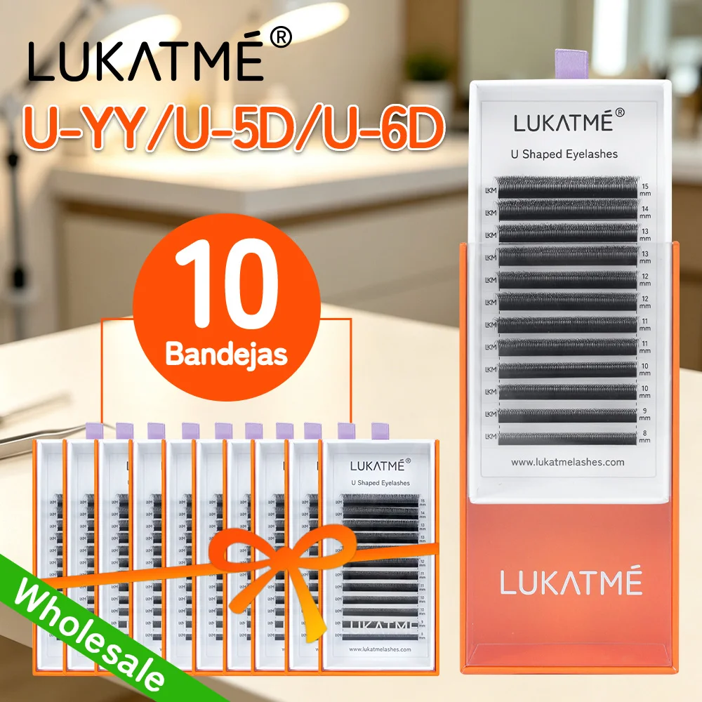 10-ピース-箱-lukatme-u-字型まつげプレメイドファン-yy-5d-6d-カール-c-d-つけまつげ-7-14-ミリメートル卸売まつげエクステンション用品