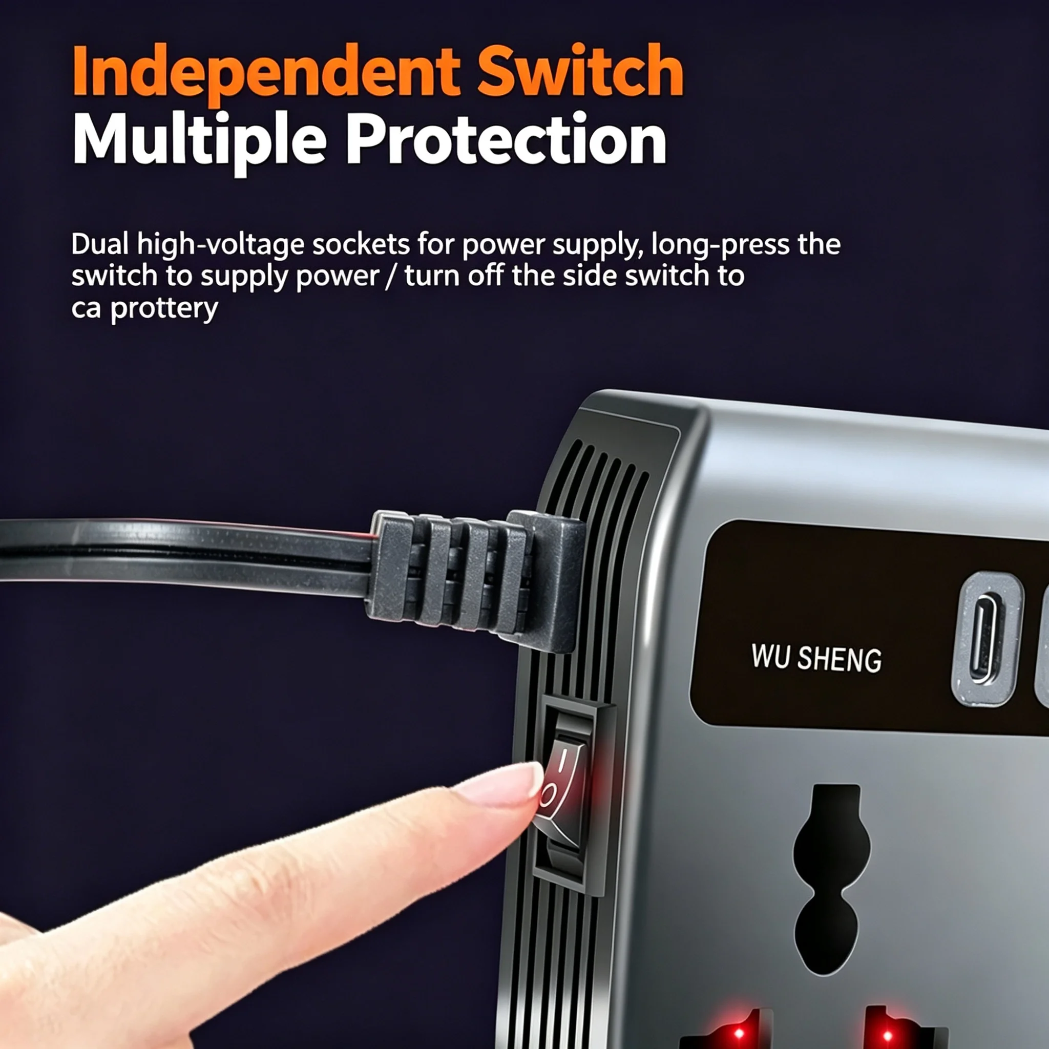 200W Car Power Inverter, 200W Car Charger, Car Power Inverter Converts Dc 12V/24V to 220V Voltage, Universal Socket, Cigarette Lighter Adapter, Suitable for Cars and Trucks, Portable Car Adapter, Outdoor Gear, Suitable for Vehicles, Camping, Office, Road Trips. Fast Charging Car Charger.