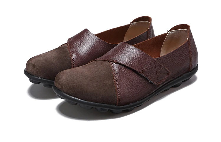 Frau Schuhe Weiche Leder Low Heels Schuhe frauen Elegante Wohnungen 2025, Casual Flache Schuhe Frauen Schuhe Neue Müßiggänger Zapatos mujer – Detail 35