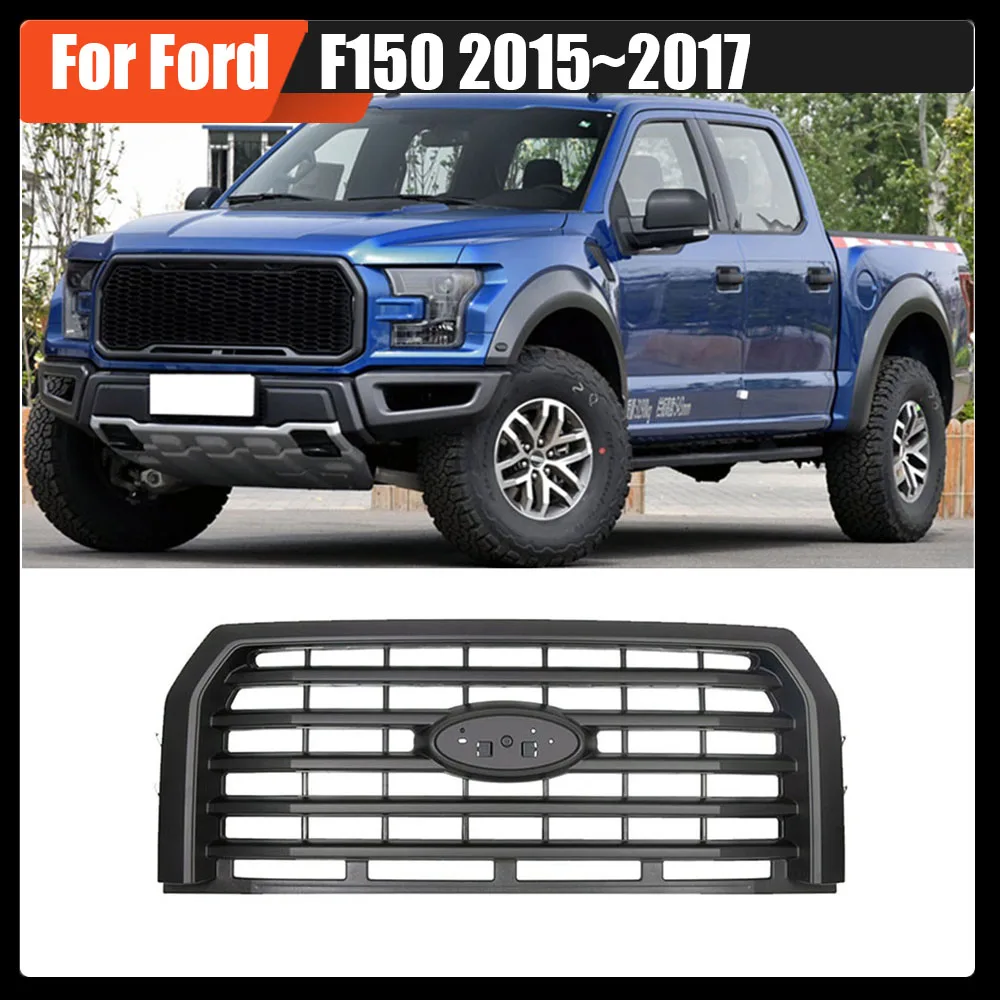 

Front Raptor Hood Grille Car Mesh Cover Racing Grill Upgrade Bumper Grills Modified Pickup Parts For Ford F150 2015~2017