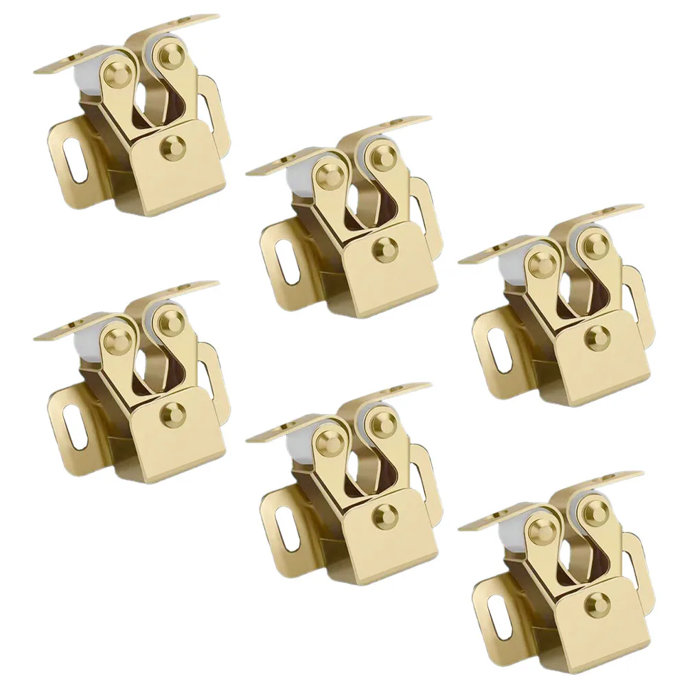 

6pcs Cabinet Door Ball Latches Wardrobe Closet Catch for Interior Doors Cupboard Furniture Metal Spring Hardware