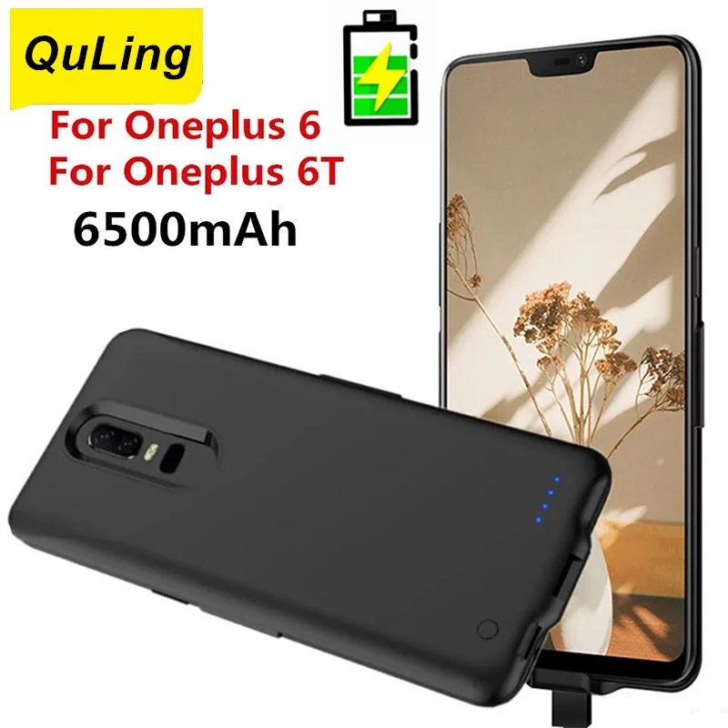 

6500 мАч Новый чехол Powerbank для мобильного телефона Oneplus 6T Чехлы для внешнего зарядного устройства Power Bank для Oneplus 6 Power Case