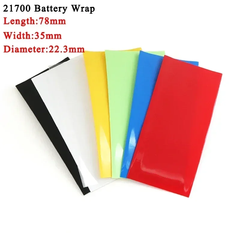 21700 PVC Heat Shrink Tube Pre-Cut Lipo Battery Wrap Protective Sleeve Casing Precut Insulated Film Cover Sleeves 25-1000PCS