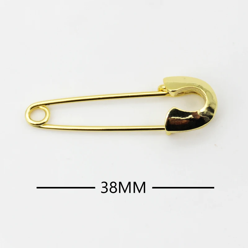 Islam 3.8 cm no loops Safety Pin Pink Blue Enamel  With Gold Silver Plated Small Brooch Baby Pins Brooches