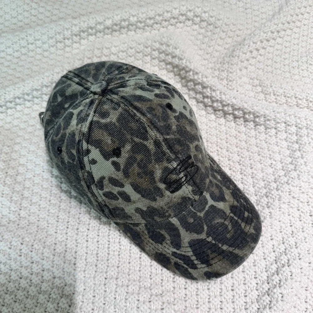 Mode-Accessoire, Retro-Hut mit Leopardenmuster, verstellbarer Riemen, atmungsaktive Baseballkappe, Sonnenhut für Männer und Frauen – Detail 6