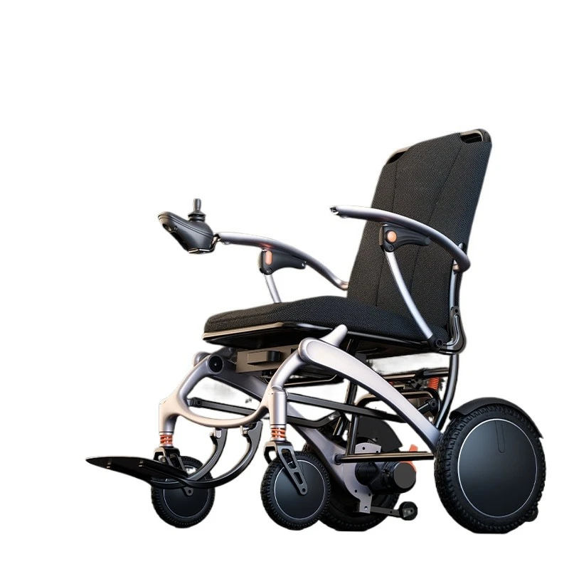 Streamer silver amber carbon fiber electric wheelchair for the elderly intelligent fully automatic folding lightweight small