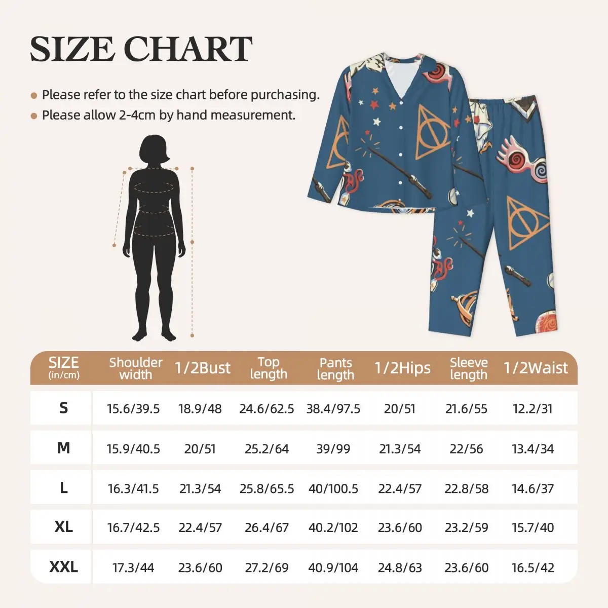 Harry Potter Women Pajamas 2 Pieces Set Loungewear pyjama pour femme