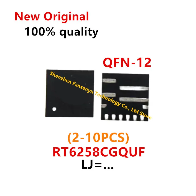 (2-10piece)100% New RT6258CGQUF RT6258CG RT6258C For Code: LJ=.. QFN-12 Chipset