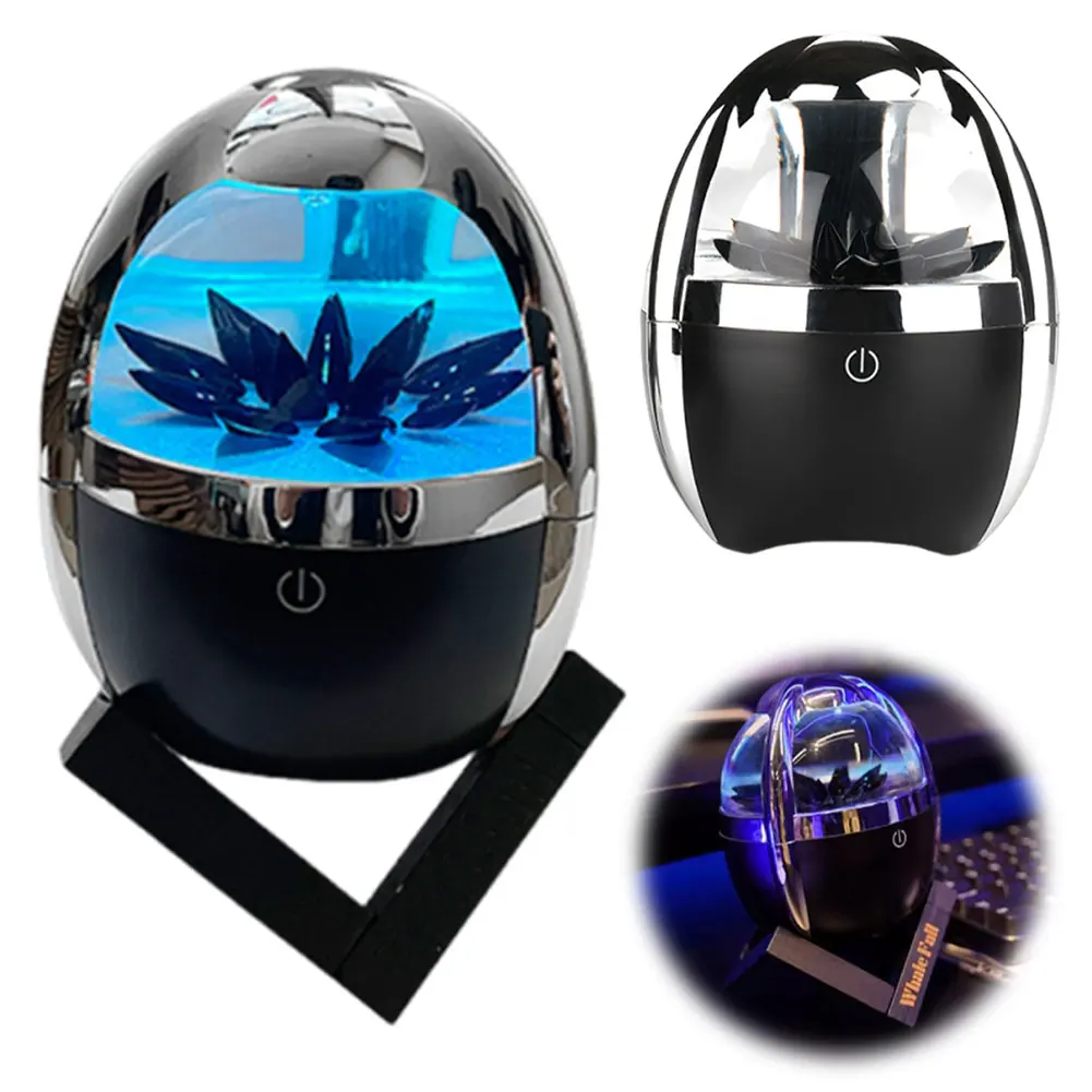 Bluetooth-Compatible Ferrofluid Speaker Multi-Function Dancing Ferrofluid Speaker Portable Egg Shape Speaker for Desktop Decor