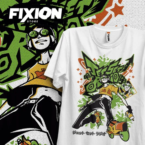 Imagen 1 del producto Camiseta de Anime Jet Set Radio # Y1 [B], camiseta de Manga