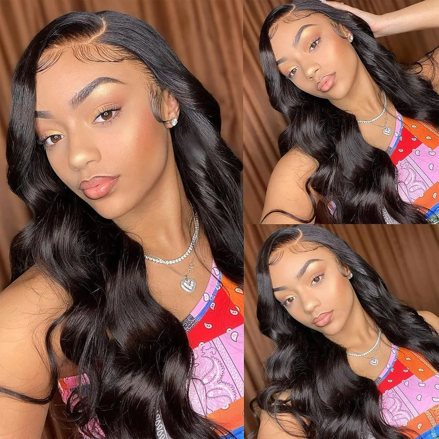 13x4 Body Wave Brazilian Lace Front 100% Human Hair Lace Frontal Wig Ready to Wear Pre Plucked Lace Closure Wigs For Black Women