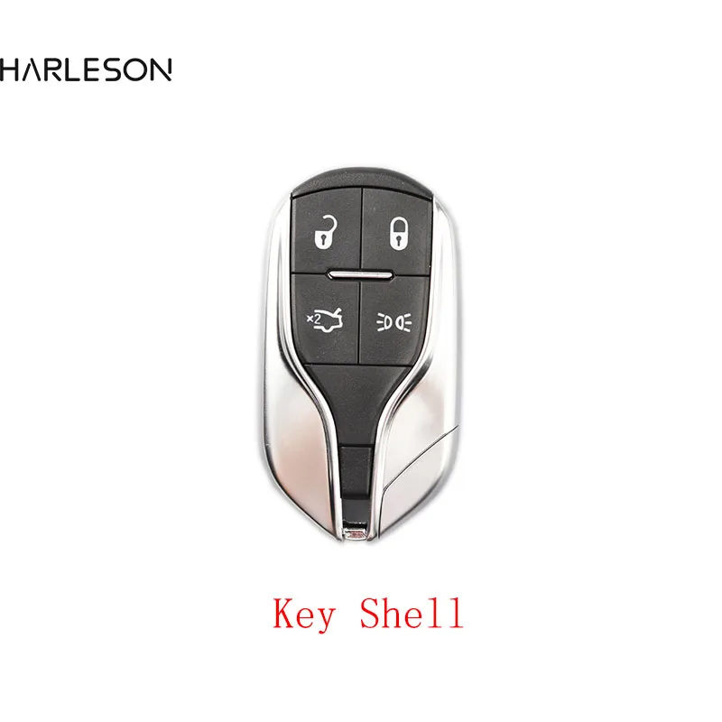 

4 Buttons Remote Smart Luxury Car Key Shell For Maserati President Ghibli Quattroporte Levant Card Replacement