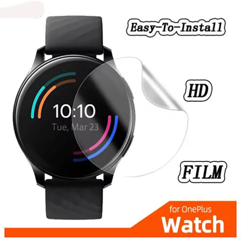 

2/4pc HD Ultra-Thin Easy-To-Install Watch Screen Protector Soft Hydrogel Film For One Plus Smart Watch Accessories (Non-Glass)
