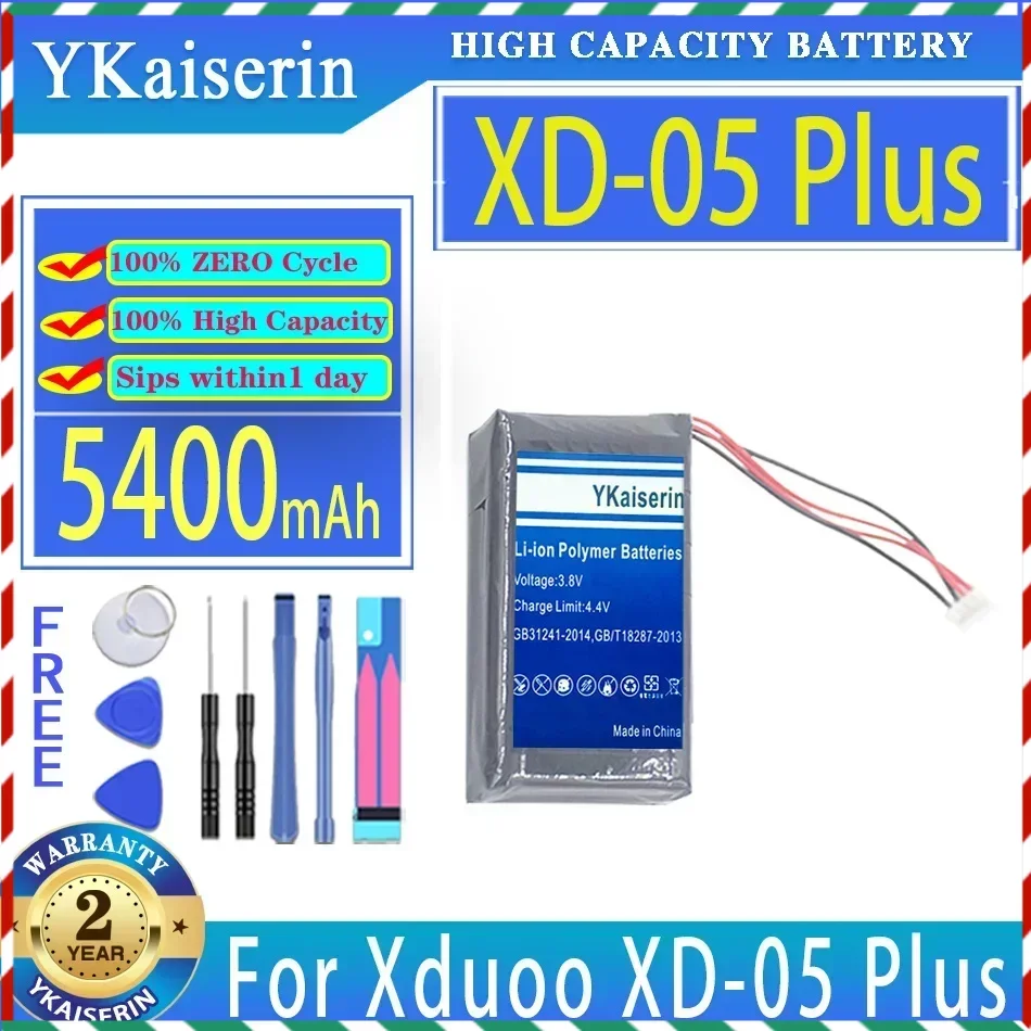 

YKaiserin 5400mAh Replacement Battery For Xduoo XD-05 Plus Batteria