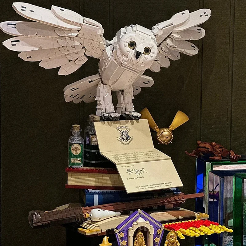 Hedwig Owl Building Blocks Harrypotter Series Adult Edition Assembled Building Blocks Toy Model Ornament Children Christmas Gift