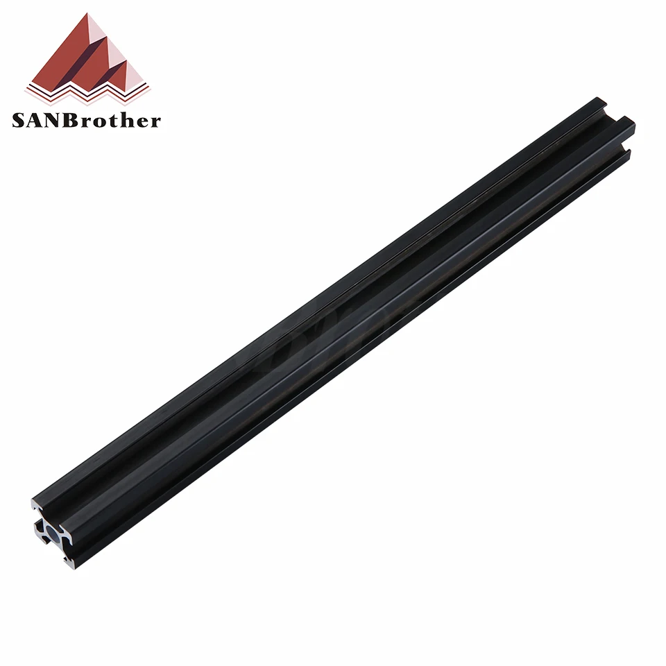 1Pc Black 2020 Europese Standaard Geanodiseerd Aluminium Profiel Extrusie 100Mm-800Mm Lengte Lineaire Rail 500Mm voor Cnc 3D Printer