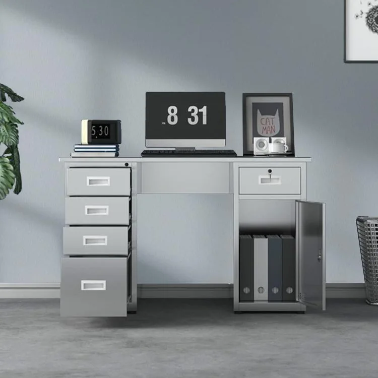 

Stainless steel desk computer desk with drawers table medical laboratory bench factory workshop workbench