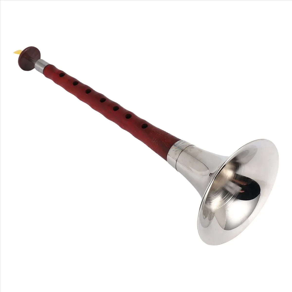 XFDZ Chinese Folk Wind Musical Instrument Suona,Quality Rosewood Rod Professional Hand-Made Instrument Suona Key of G