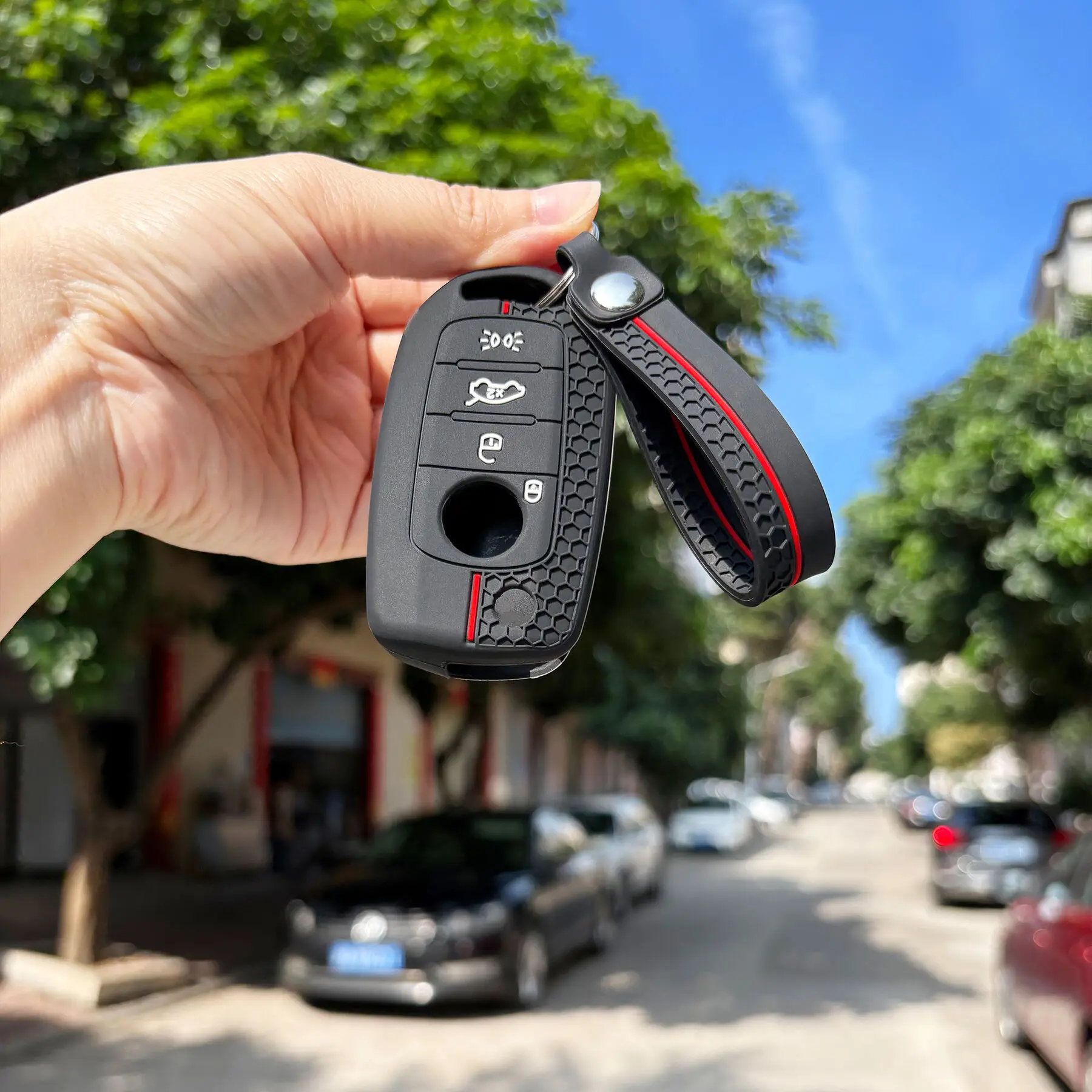 Capa de silicone macia para chave FIAT TIPO Toro Freedom Cronos Egea 500X para Dodge Neon, acessório protetor para chaveiro