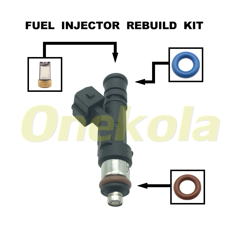 

Fuel Injector Service Repair Kit Filters Orings Seals Grommets For 994- UAZ 3160 Petrol Gas Fuel Injector 2.9L 0280158107