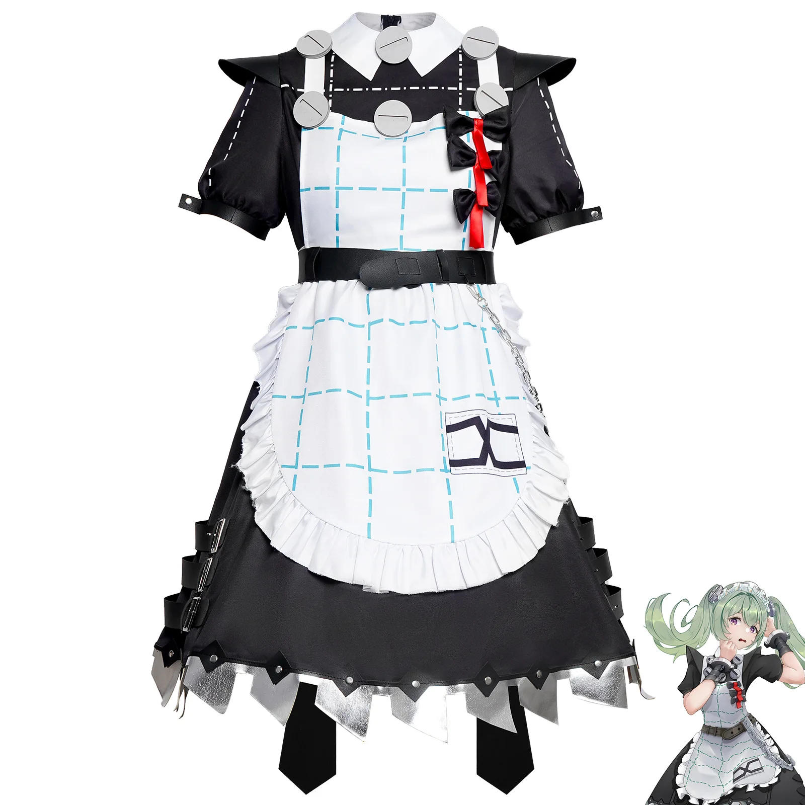 

Game Zenless Zone Zero Cosplay Corin Wickes Costume Maid Dress Uniform Outfit Halloween Carnival Suit Custom Made