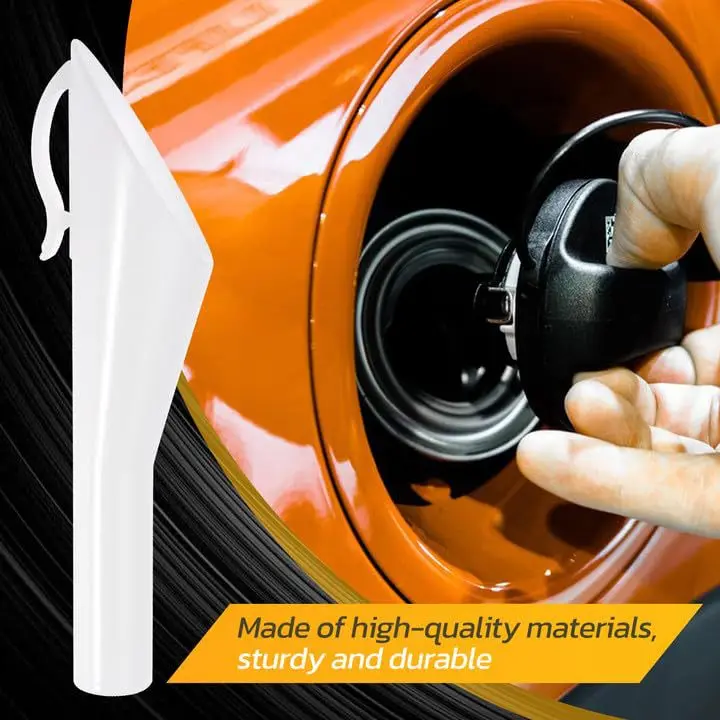For Ford Specific Fuel Funnel 25mm Capless White ABS for Fiesta MK VI 2008 2019 Focus MK III 2010 2019 2012 2019