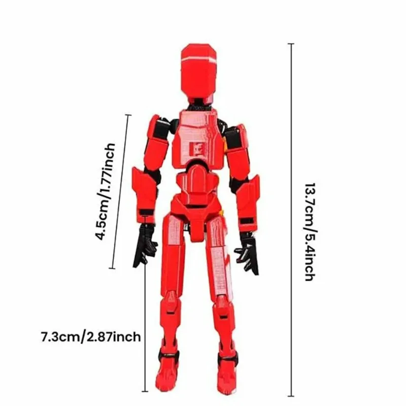 Multi-Jointed Movable Shapeshift Robot 2.0 3D Printed Mannequin Dummy 13 Action Figures Toys Kids Adults Parent-children Games