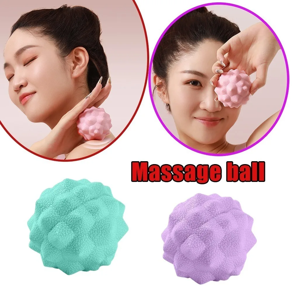 

Массажный мяч TPR - текстурированный мяч для йоги для облегчения мышц, массажер для ног, шеи, плеч, релаксация, твердый двойной физио-ролик для упражнений