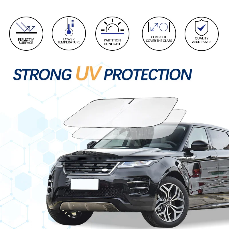 For Land Rover Aurora Evoque SUV Windshield Sun Shade Sunshade Sun Visor Protector Foldable Blocks UV Rays Keep Car Cooler