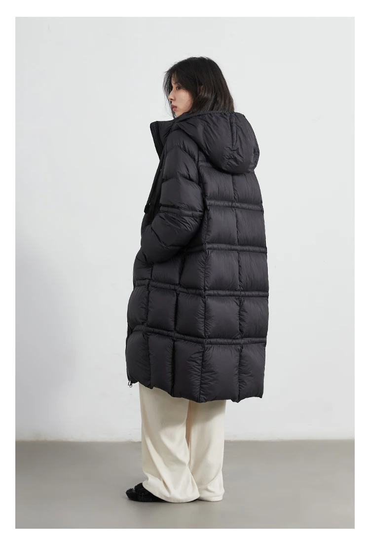 CHIC VEN Women Long Down Coats Solid Loose Casual 95 White Duck Down Jacket Thick Warm Female Outerwear Autumn Winter 2025