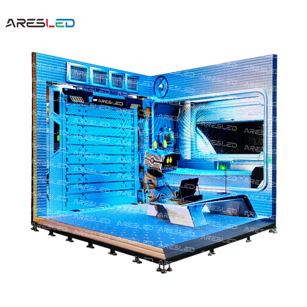 

P3.91mm 3D Effect Led Wall Display Portable Panel Immersive 4K 8K Visual Virtual Shooting Studio Background Screen