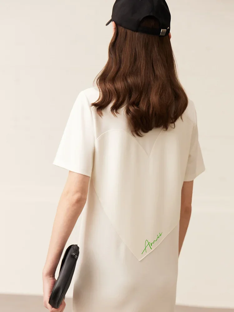 AMII-Robe de minimalisme pour femmes, vêtements de sport, t-shirts mignons avec appliques de cœur, robes décontractées pour femmes, vêtements éducatifs, été, nouveau, 2023, 12322067