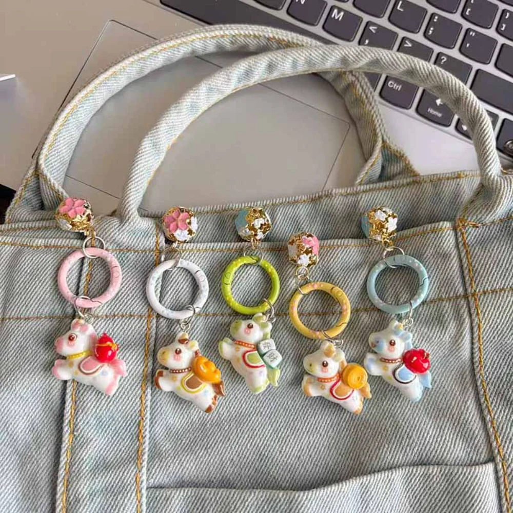Horse Mascot Keychain Brand New Horse Pendant Keychain Lucky Mascot Keychain Unique Backpack Key Chain For Car Backpack Gift