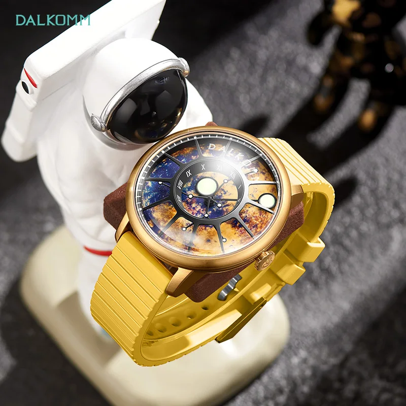 

Dalkomm high-end brand hollow automatic mechanical watch sapphire mirror surface new sports watch planet series men's watch