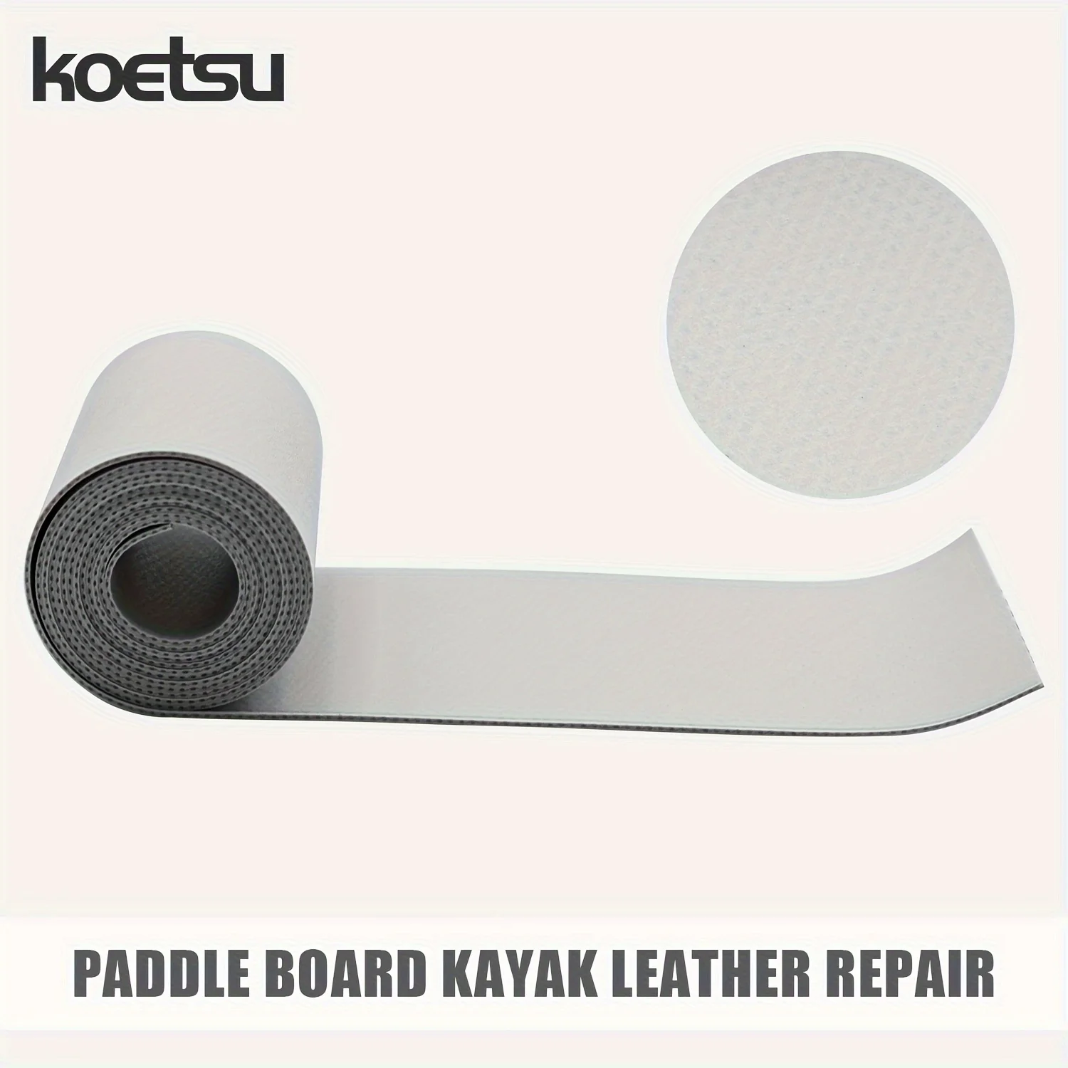 KOETSU شبكة متوسطة PVC مزدوجة الجوانب 0.7 مم 2 بوصة × 3.94 بوصة رقعة إصلاح كاياك، لوحة مجداف زورق ورقعة إصلاح قارب قابلة للنفخ