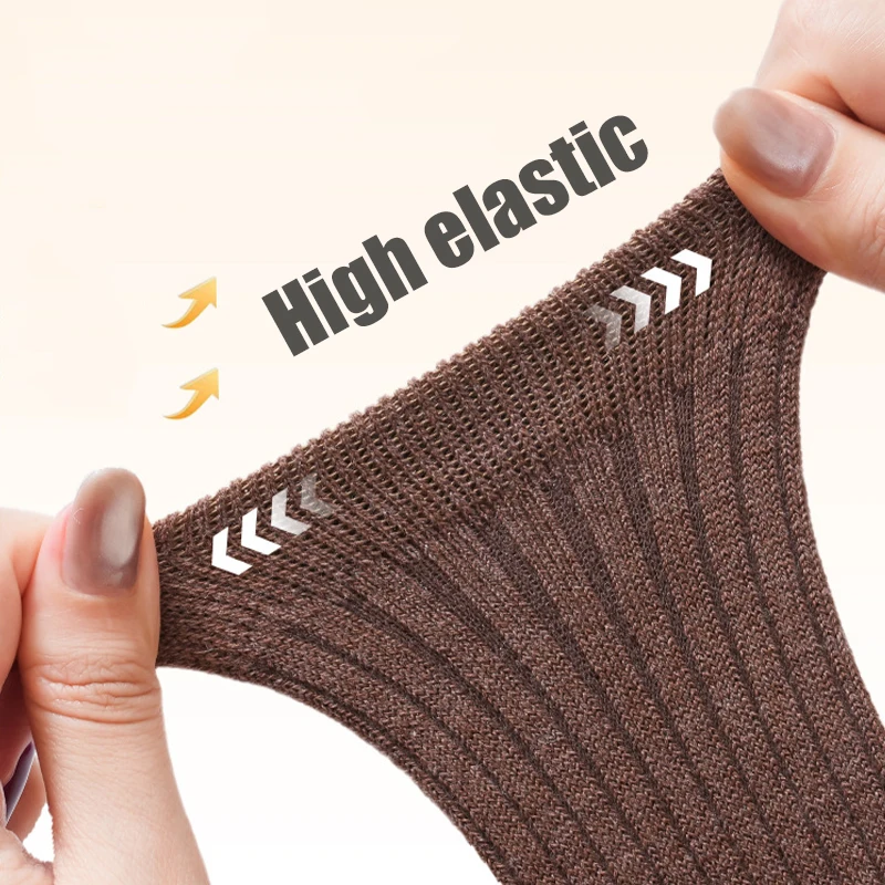 3 Paar Thermosocken für Babys, mittelhohe Socken, Winter, dickes Fleece, Socken für Kleinkinder, gerippte, einfarbige Socken für Neugeborene. – Detail 4