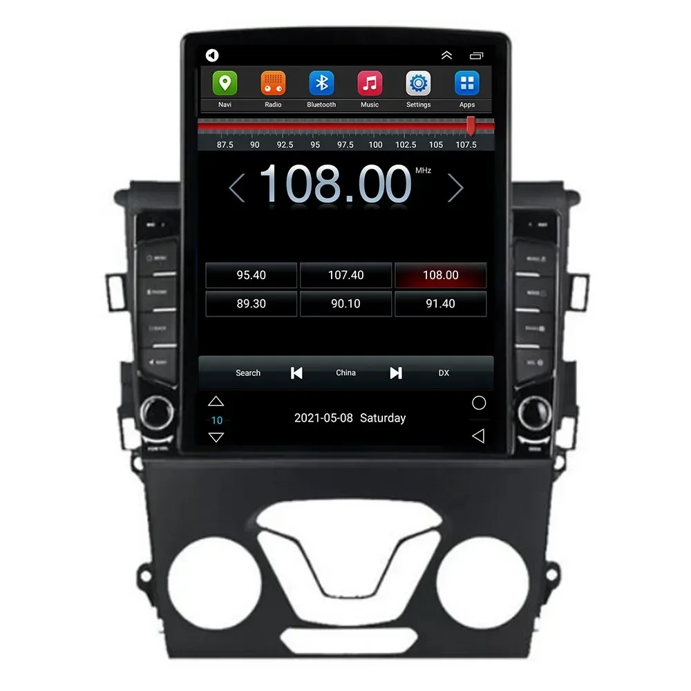 تسلا نوع أندرويد 14 Carplay السيارات لفورد فيوجن مونديو 5 2014 - 2019 راديو السيارة الوسائط المتعددة مشغل فيديو الملاحة GPS No 2Din