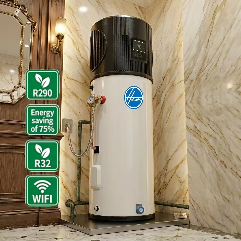R290 300L Electric Outdoor High Efficiency App-Controlled Energy Efficiency Class Metal Air Source Heat Pump For Household