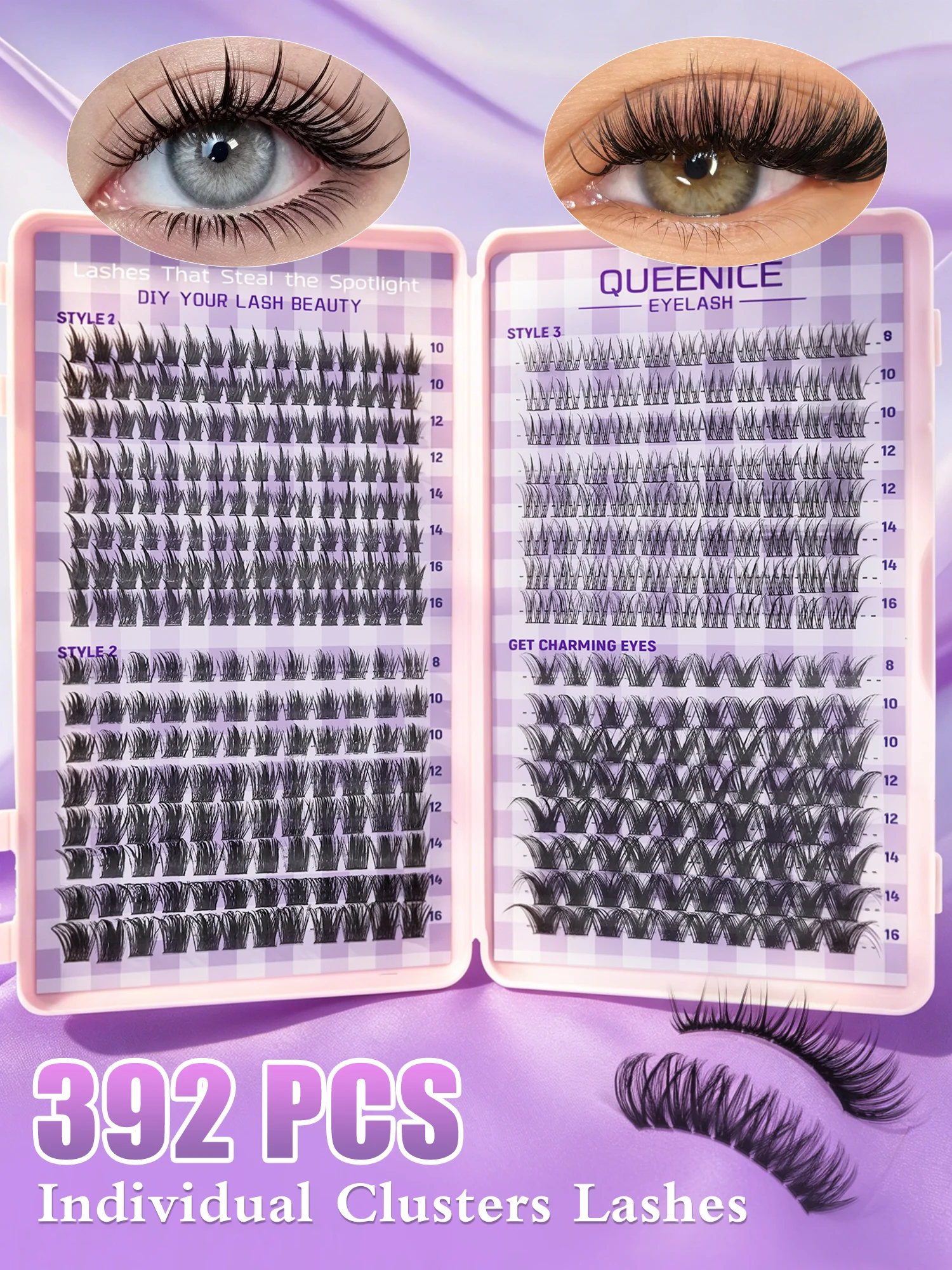 Yeni 32 sıra Karışık Kirpik De - False Eyelashes Natural incelemesi ve fiyatı