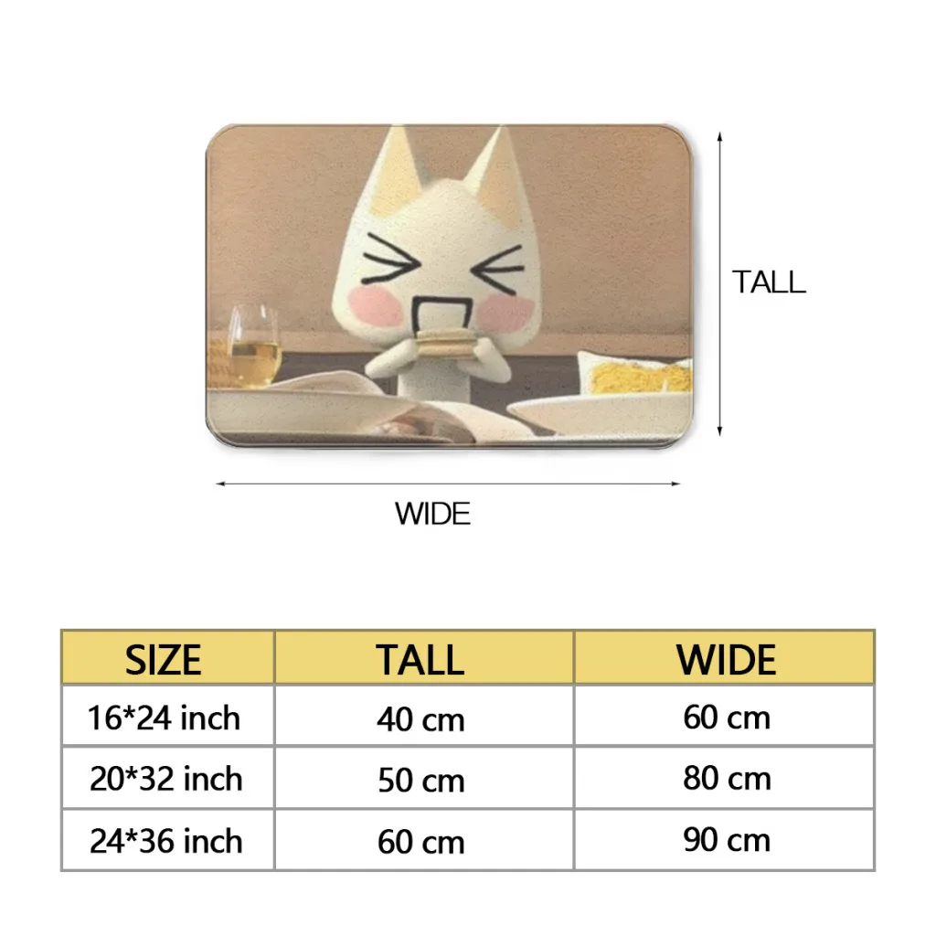 Home Carpet Rug Bathroom Inoue Toro Cute Cat Mat Retro Multiple Choice Living Room Kitchen Non-Slip