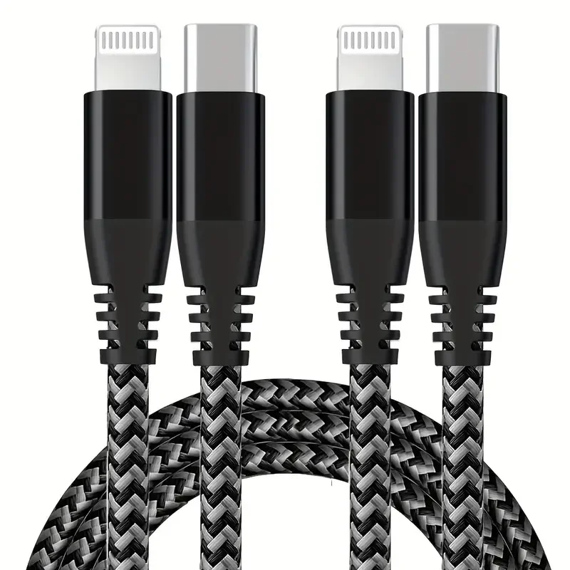 1 ST 2 STKS MFi Gecertificeerde Snelle Kabel duurzaam Nylon Gevlochten Koord USB C naar Lightning Kabel Snel Opladen Data voor iPhone 14 13 12 11