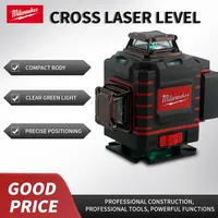 2025 Milwaukee Degree Vertical 4D Cross Laser Level 360 Green Beam  Horizontal Vertical Rechargeable Battery Tool  laser level