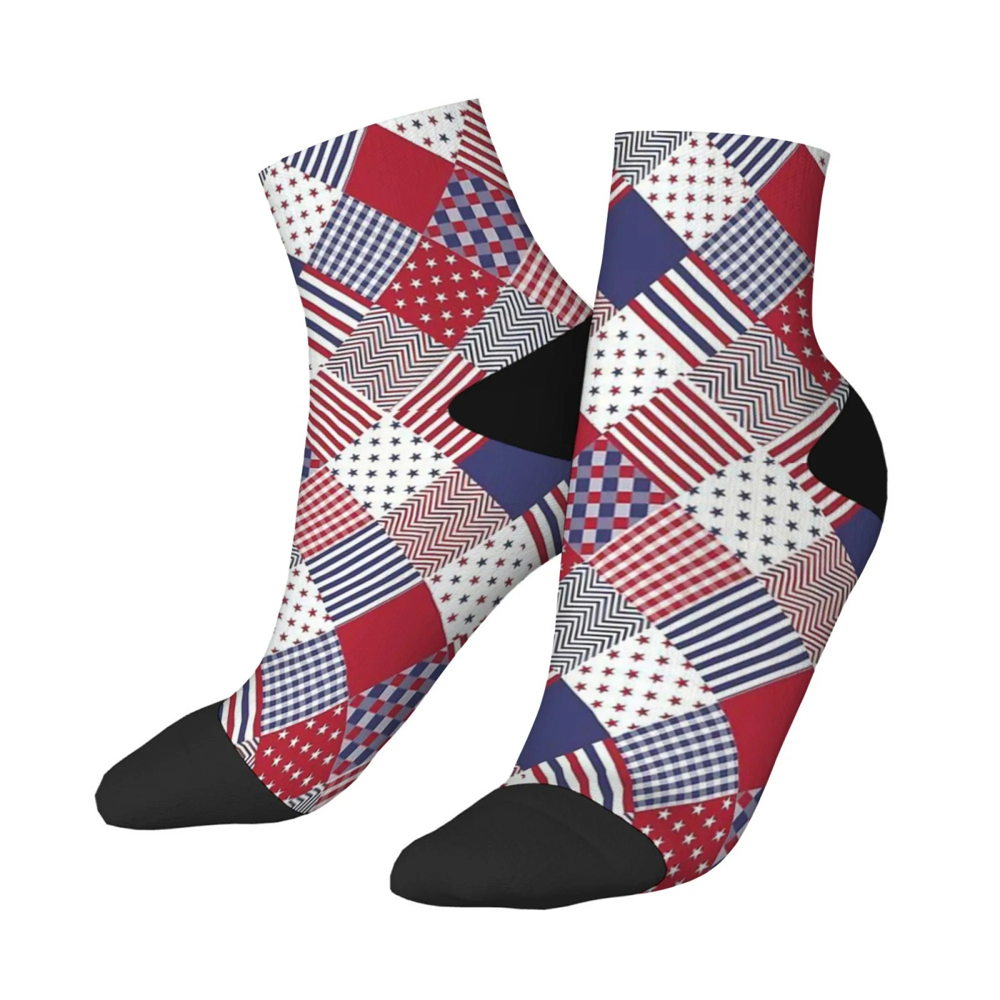 

Компрессионные носки Crazy Happy, красные мужские короткие носки-пазлы, новинка, забавные носки в стиле хип-хоп, повседневный подарок в стиле Харадзюку