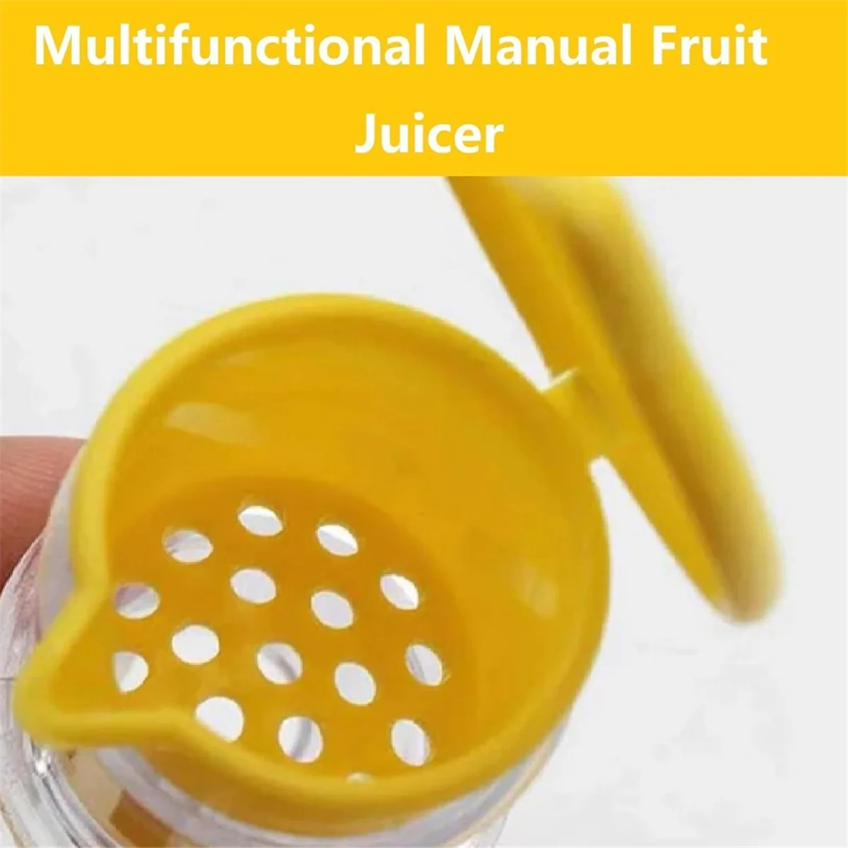 ABJZ Spremiagrumi manuale, efficiente spremiagrumi per arancia e limone con spruzzatore di succo, ideale per succhi di frutta fresca