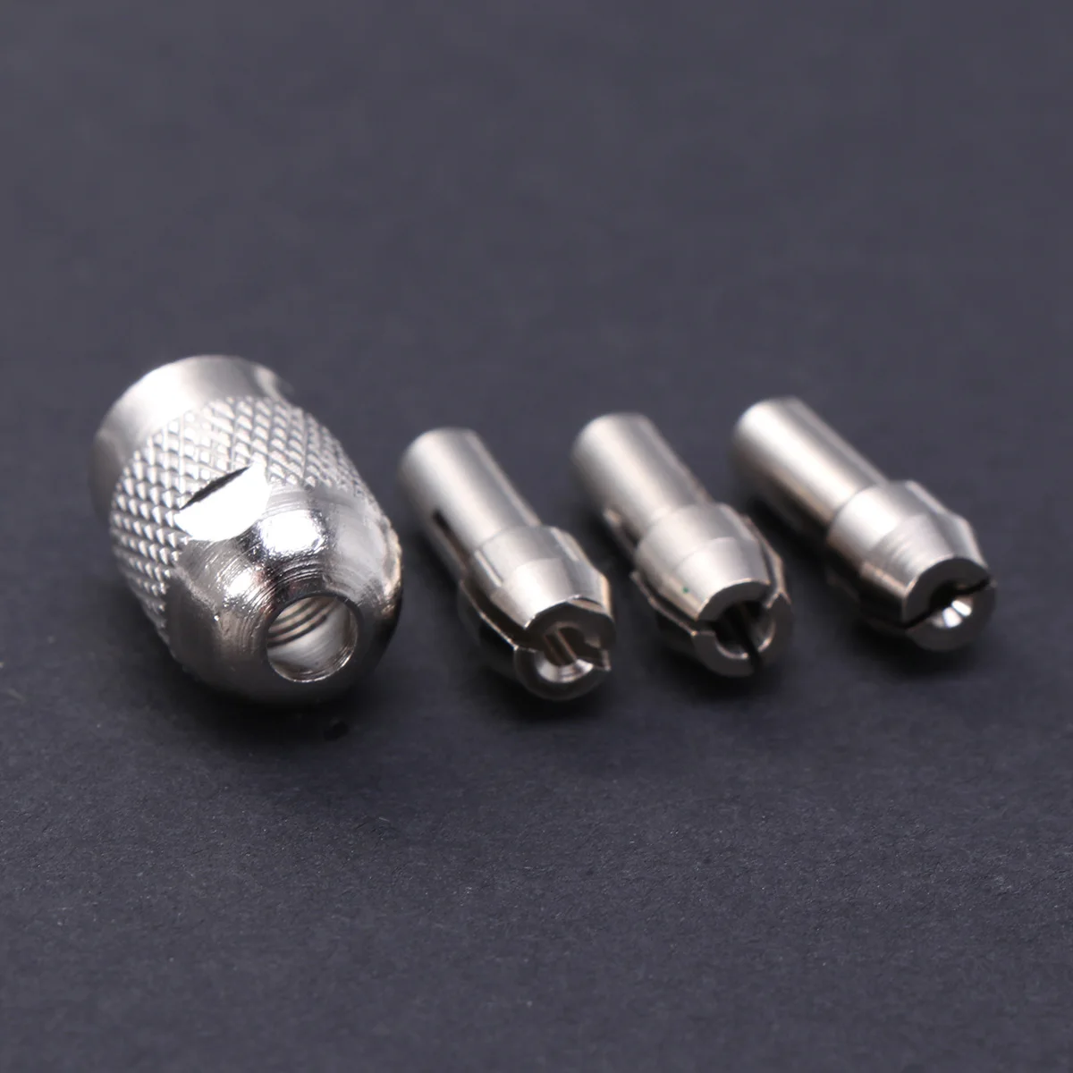 

4 Pcs Electric Grinding Drill Collets Adapter Nut Kit Set Electric Mill Stainless Steel Collet Chuck Collet Nut Grinding Chuck K