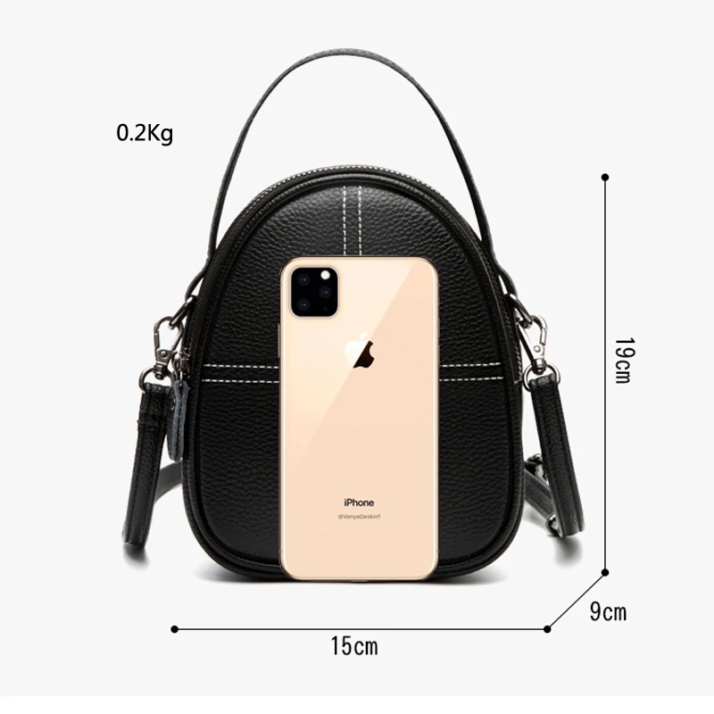 Fashion Trend Crossbody Designer Handbags For Women Genuine Leather Shell Casual Shoulder Bags Girl Korean White Messenger Bag