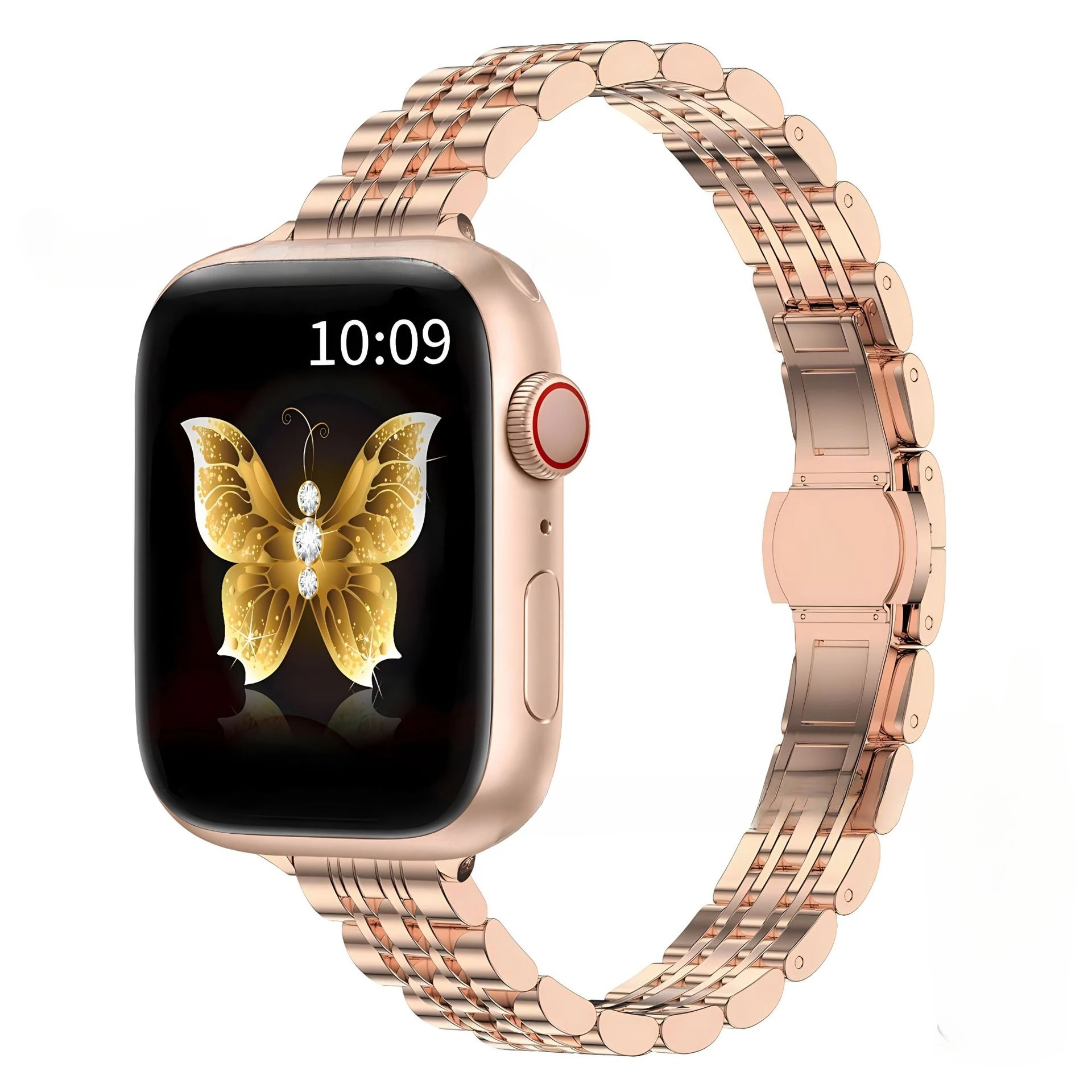 Roestvrij stalen band voor Apple Watch Ultra 2 Band 49 mm 42 mm 46 mm Metalen armband iWatch-serie 10 9 8 7 6 SE 5 4 3 Dames 45 41 mm