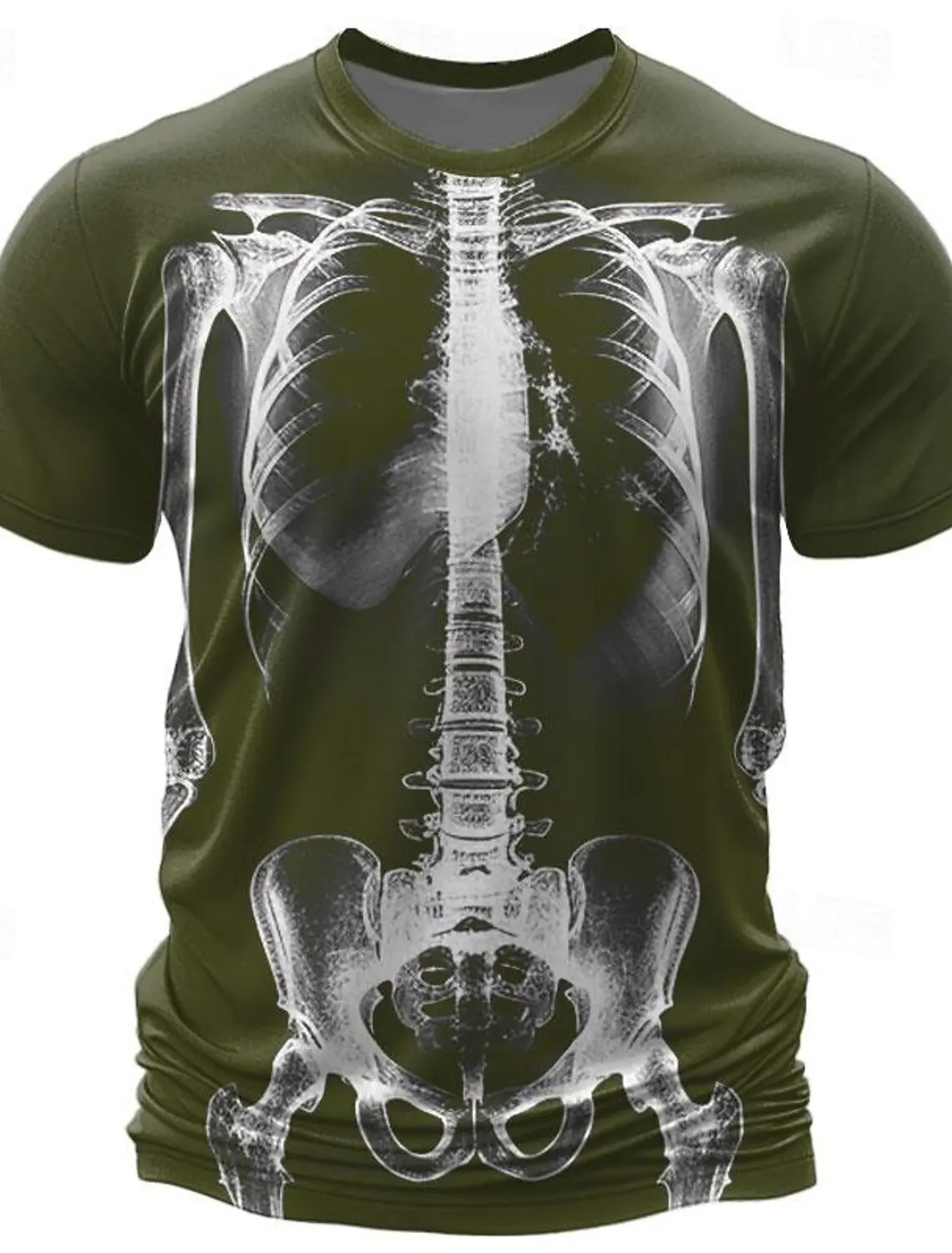 Graphic Skeleton Retro Vintage Casual Subculture Men's 3D Print T shirt Tee Sports T shirt Short Sleeve Crew Neck Shirt Summer