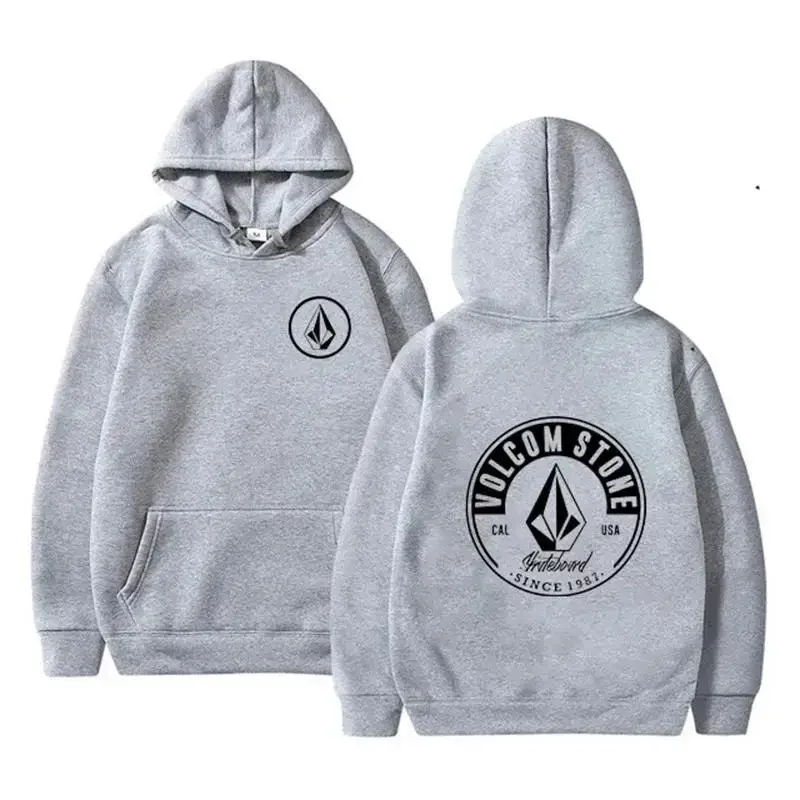 Sudadera con Capucha Volcom Stone, Diseño de Doble Cara, Informal, Deportiva, Transpirable, Ropa Urbana para Hombre, Sudadera de Moda 2025