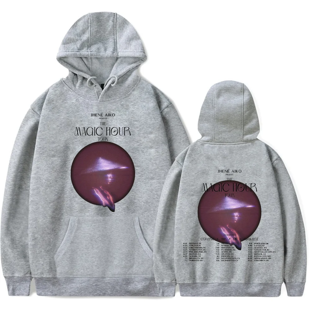 Jhene aiko die magische Stunde Tour Hoodies Unisex 2024 Tour gedruckt Langarm Pullover Streetwear